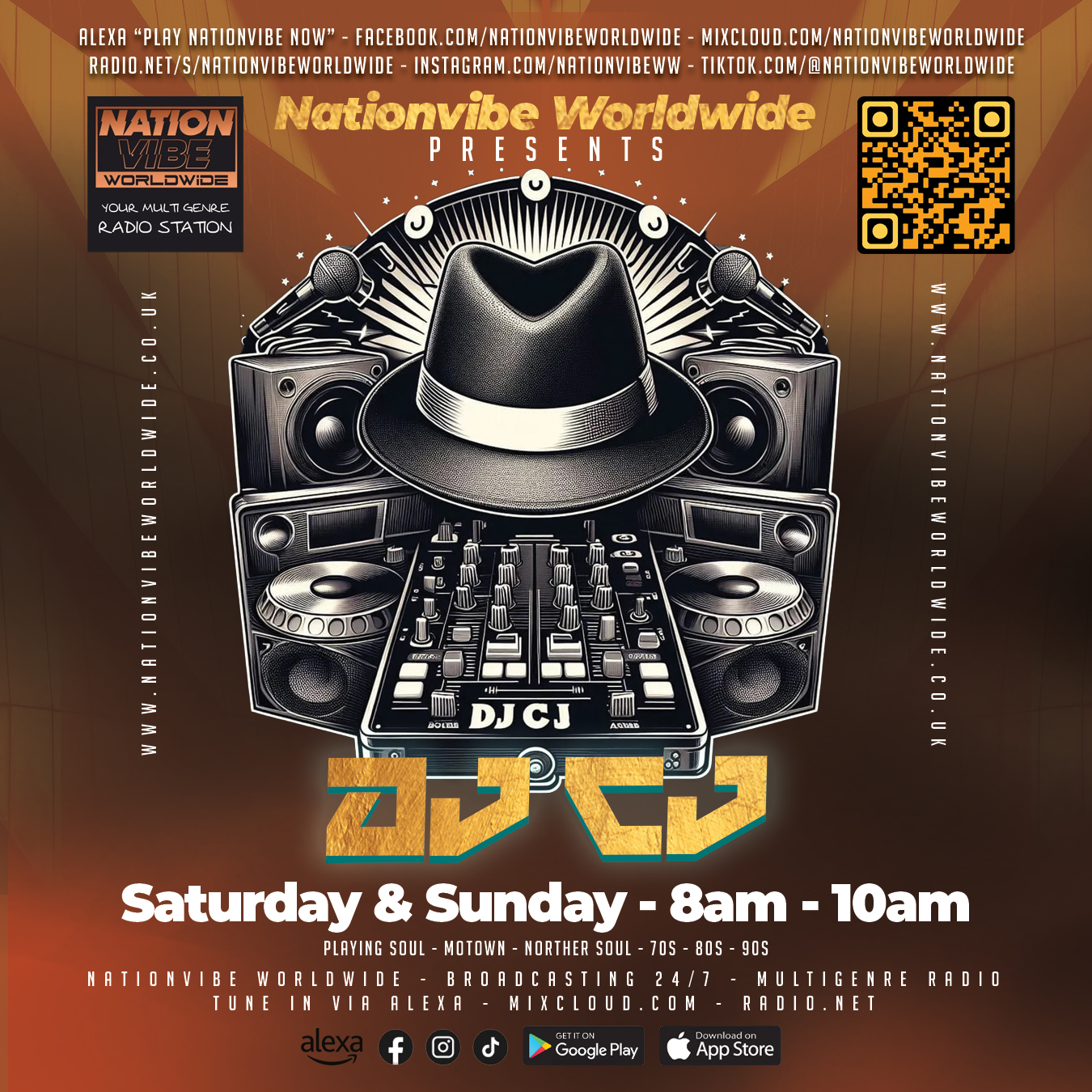 DJ CJ breakfast flyer